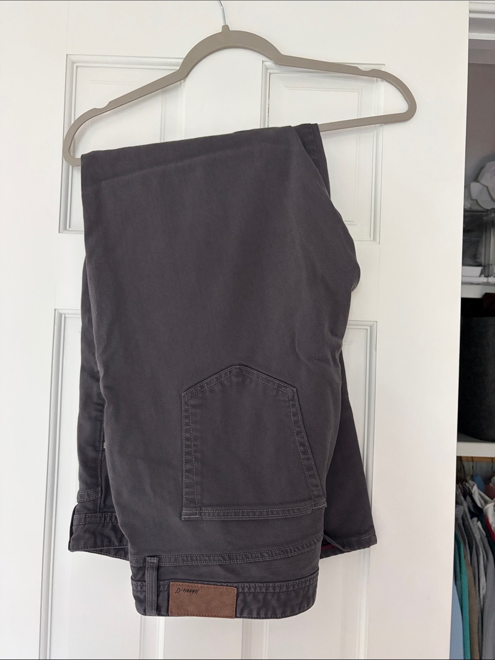 johnnie-O Men's Charcoal Gray Chinos